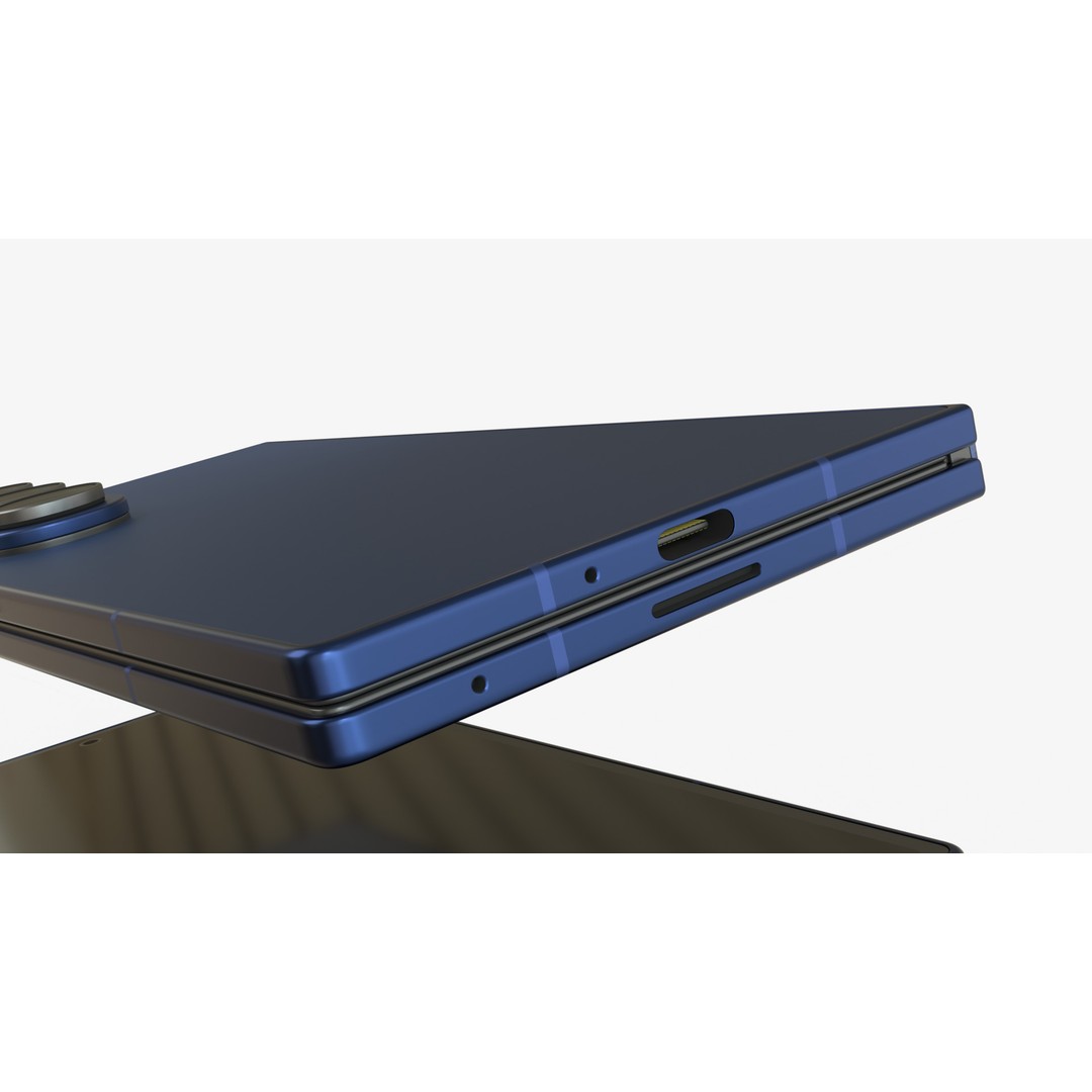 Samsung Galaxy Z Fold 7 3D Model – Rigged Animated Phone, FBX/Blender - View 11
