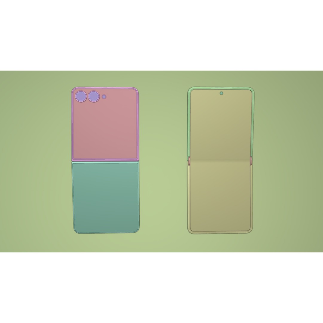 Samsung Galaxy Z Flip 7 3D Model – Realistic Rigged Phone, FBX, Blender - View 16