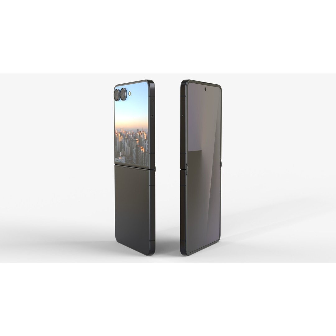 Samsung Galaxy Z Flip 7 3D Model – Realistic Rigged Phone, FBX, Blender - View 8