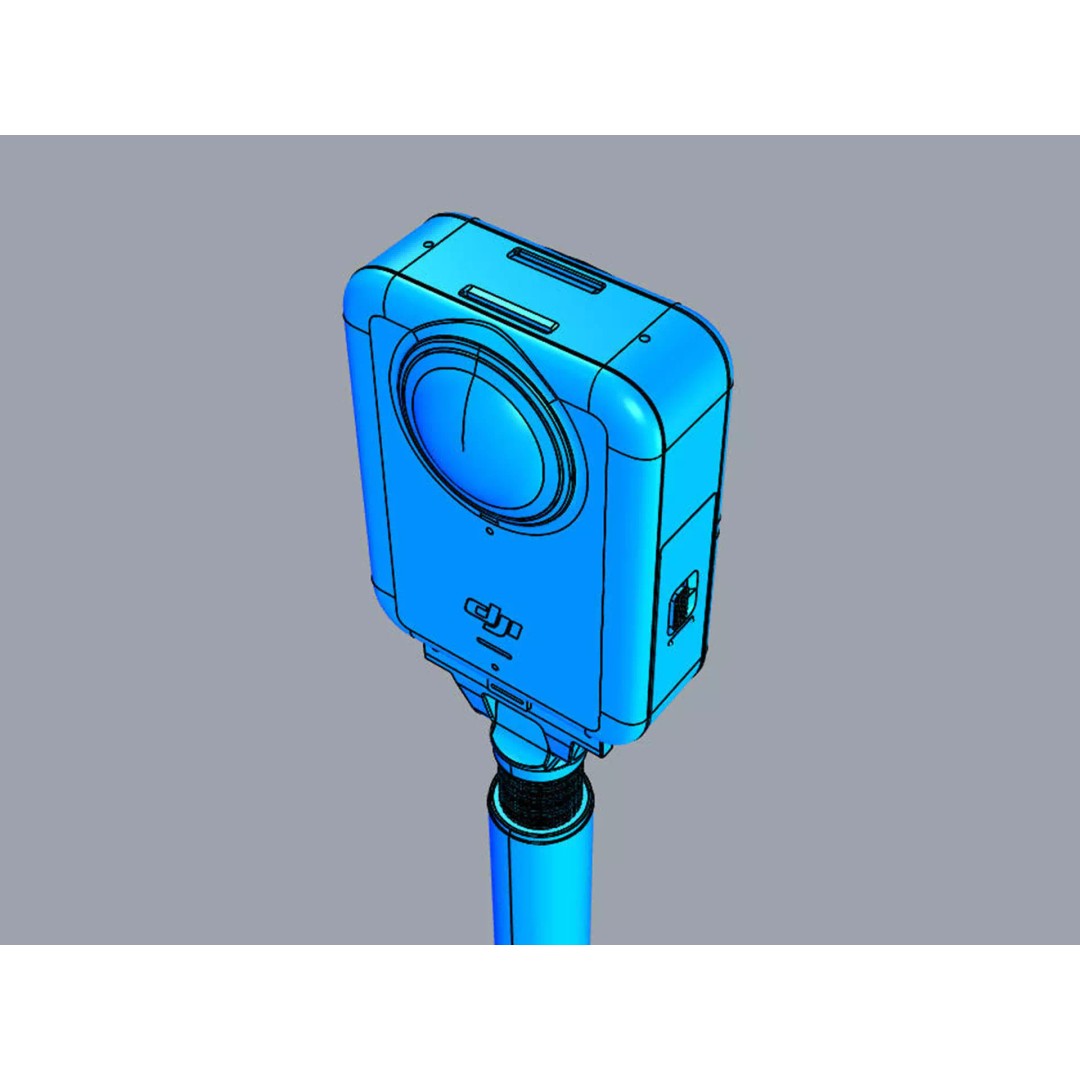 DJI OSMO 360 3D Model – High-Quality Action Camera, FBX, OBJ