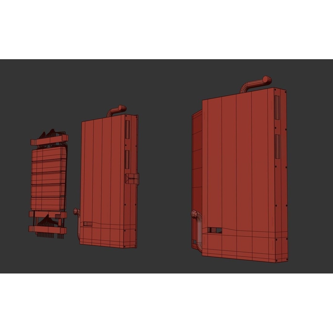 Electric Fuse Box 3D Model – Low Poly PBR Game Asset, FBX - View 17