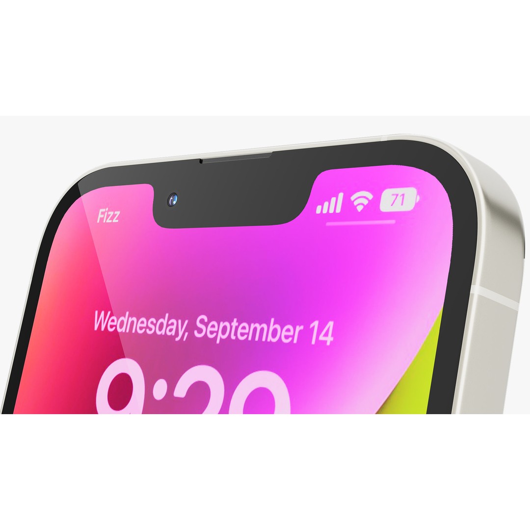 Apple iPhone 14 Plus 3D Model – High Detail PBR Collection, FBX, OBJ - View 30