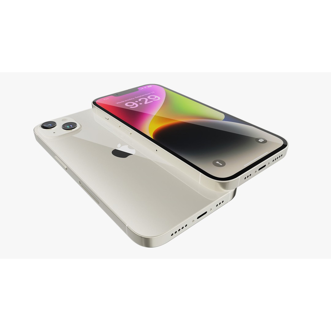 Apple iPhone 14 Plus 3D Model – High Detail PBR Collection, FBX, OBJ - View 31