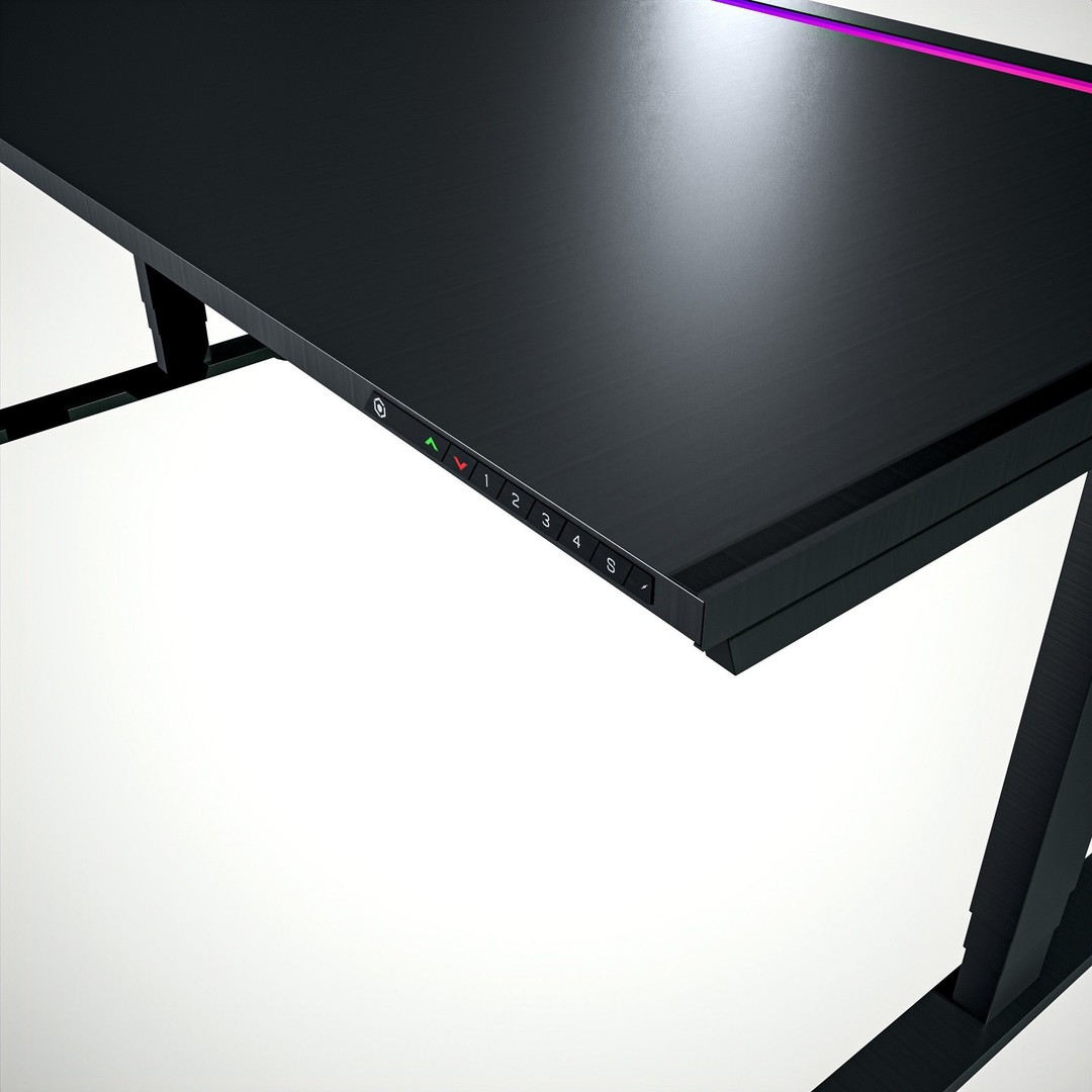 Gaming RGB Desk 3D Model – Low Poly PBR Asset for Unity & Unreal - View 10