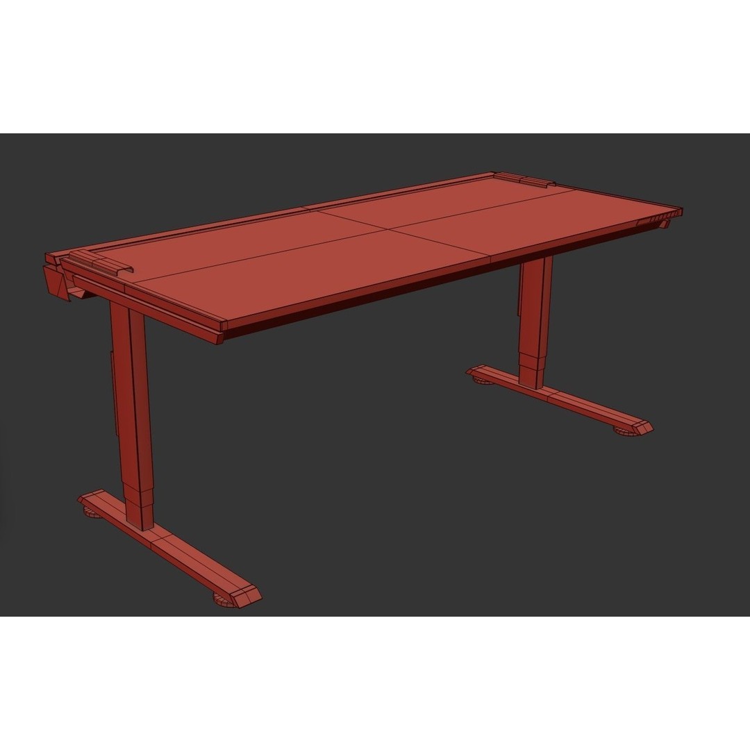 Gaming RGB Desk 3D Model – Low Poly PBR Asset for Unity & Unreal - View 17