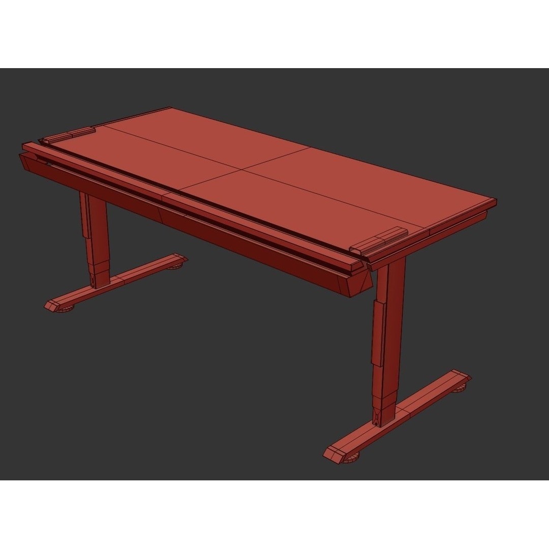 Gaming RGB Desk 3D Model – Low Poly PBR Asset for Unity & Unreal - View 18