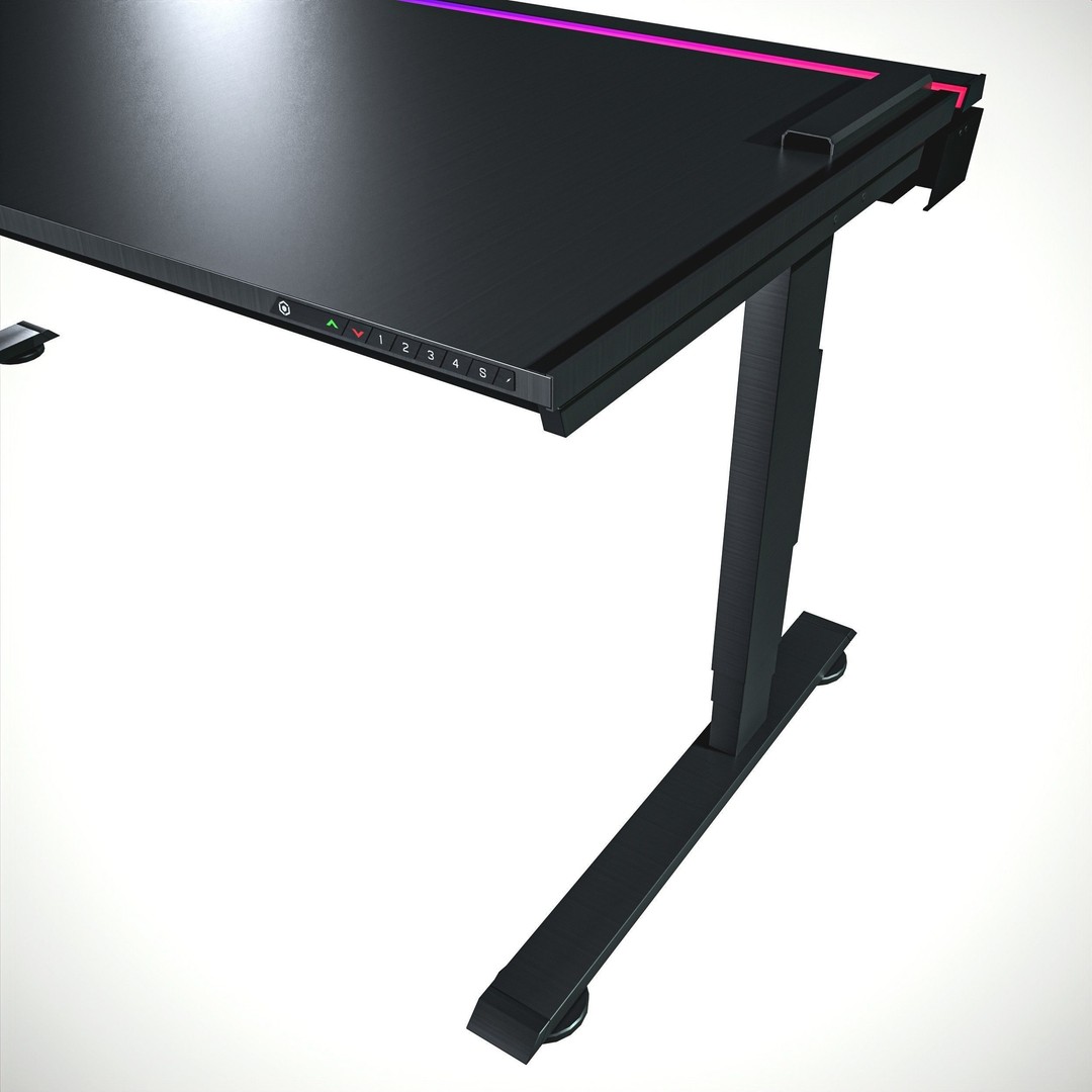Gaming RGB Desk 3D Model – Low Poly PBR Asset for Unity & Unreal - View 6