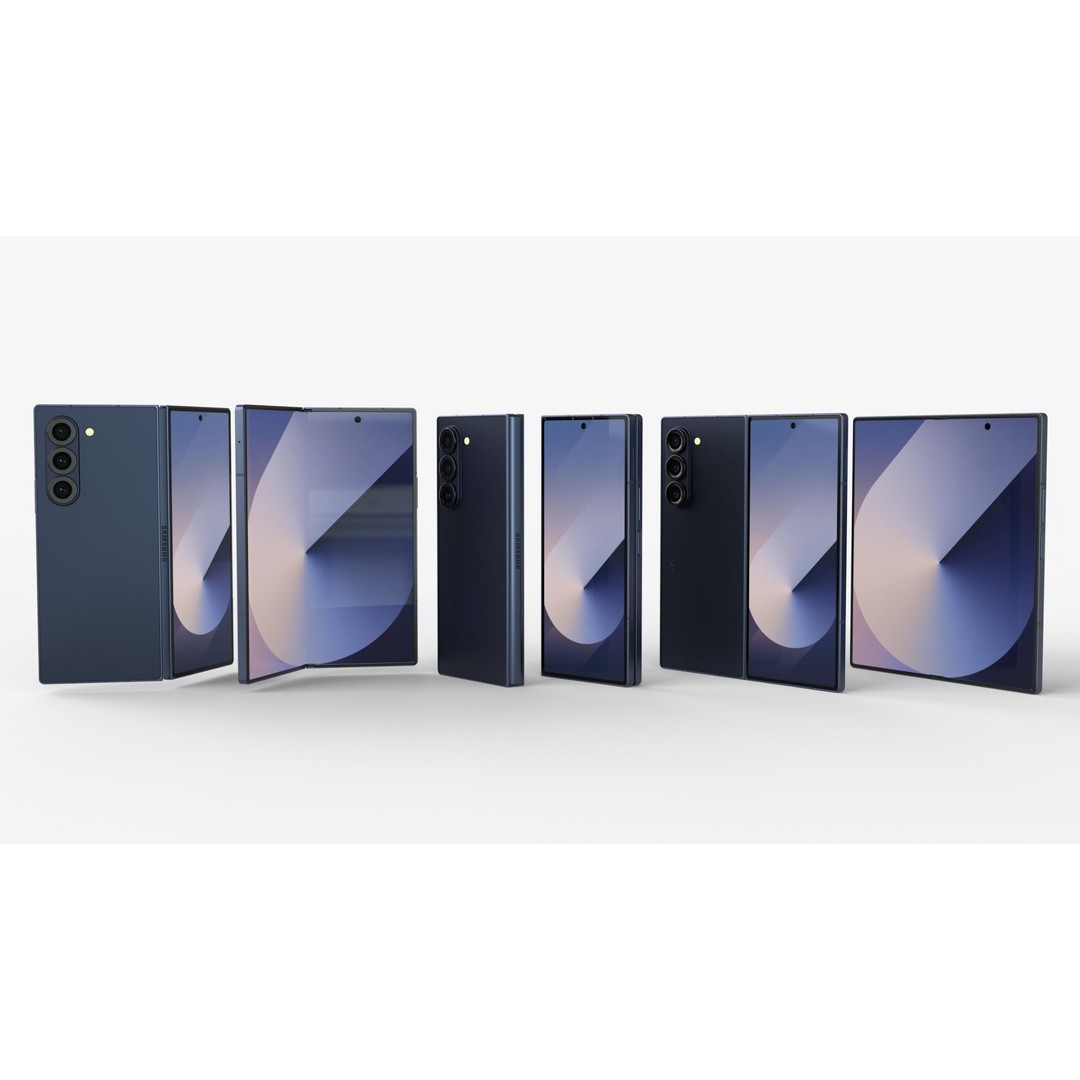 Samsung Galaxy Z Fold 6 3D Model – Realistic Rigged Animation, FBX - View 3