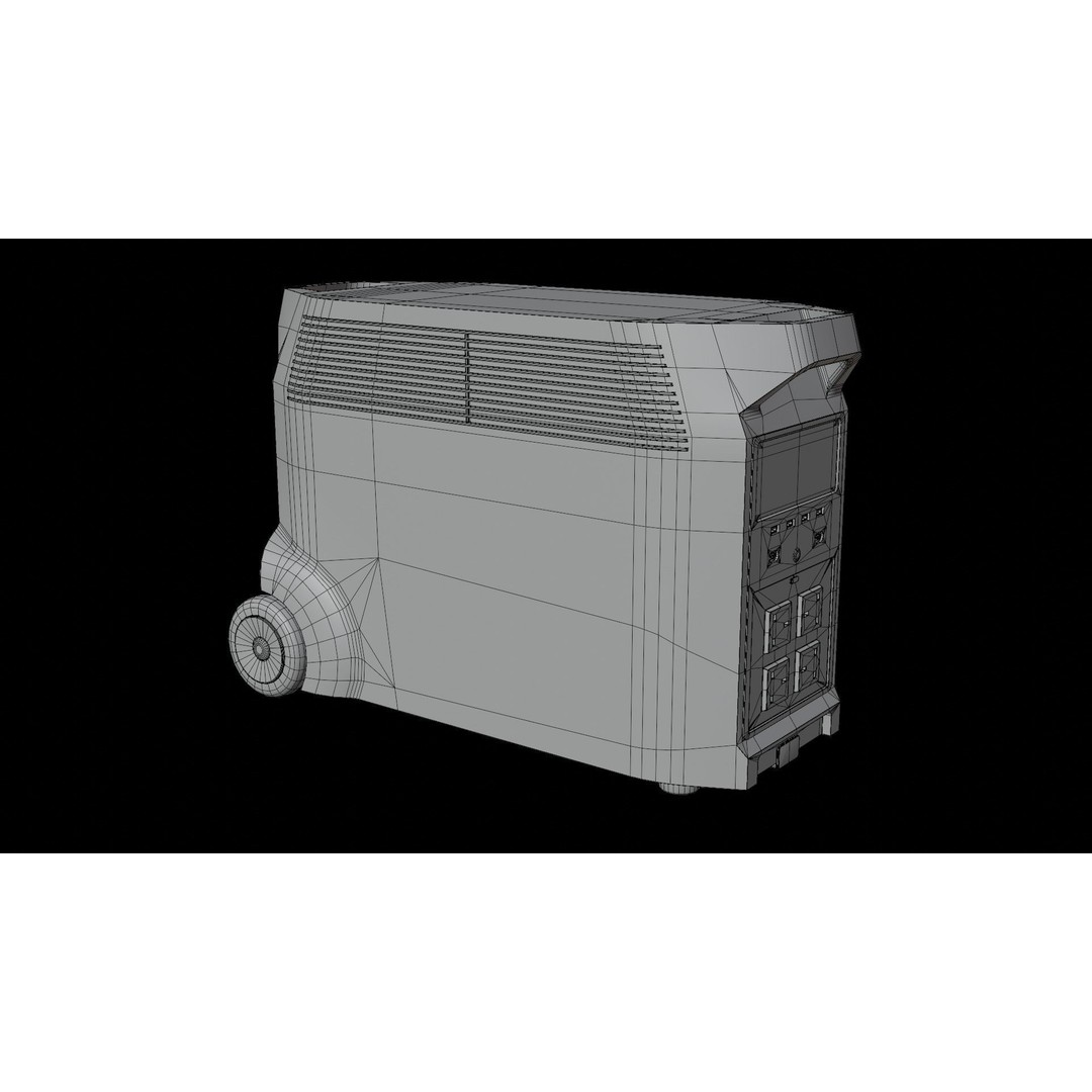 Power Station 3D Model – Low Poly PBR Asset, FBX & OBJ Formats