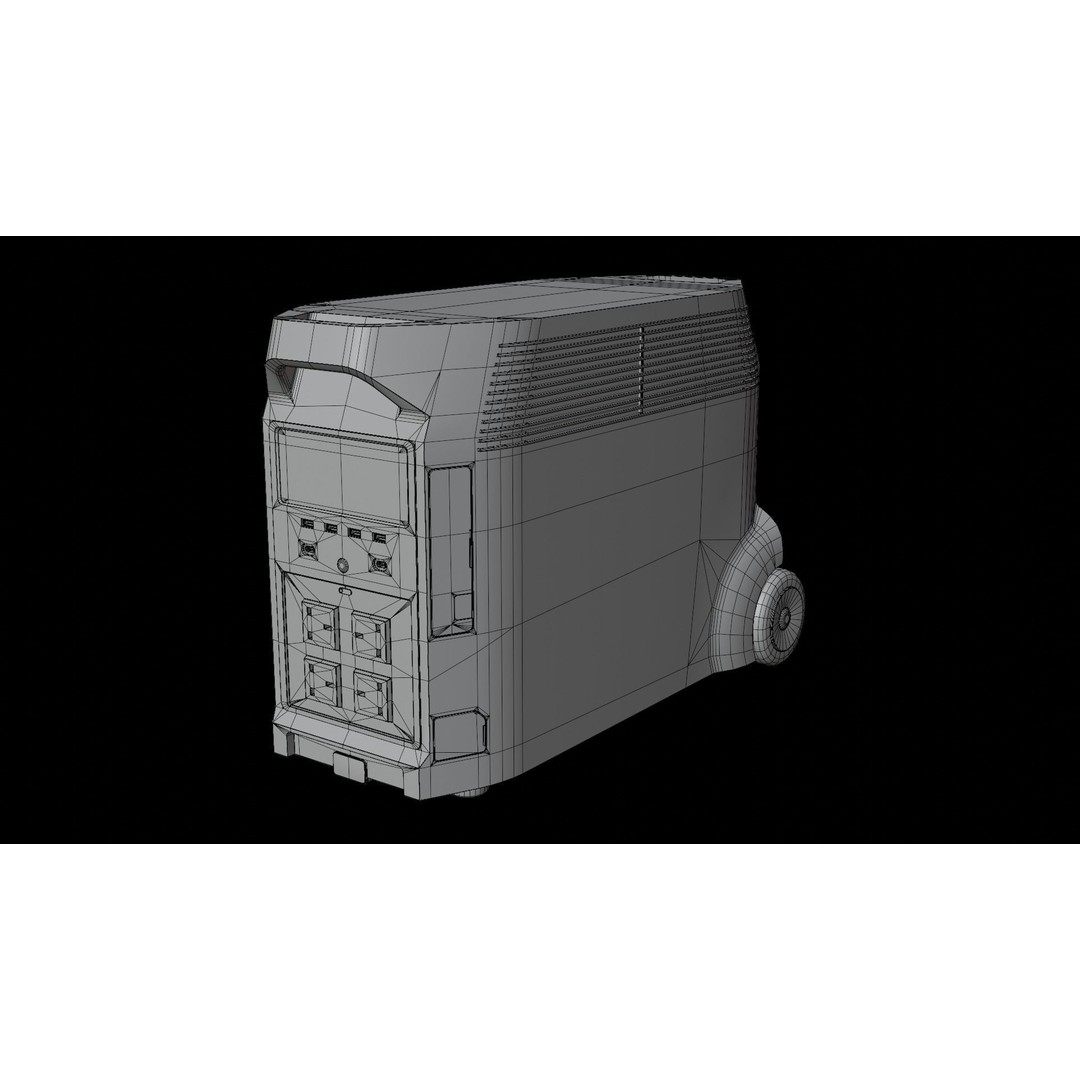 Power Station 3D Model – Low Poly PBR Asset, FBX & OBJ Formats - View 16