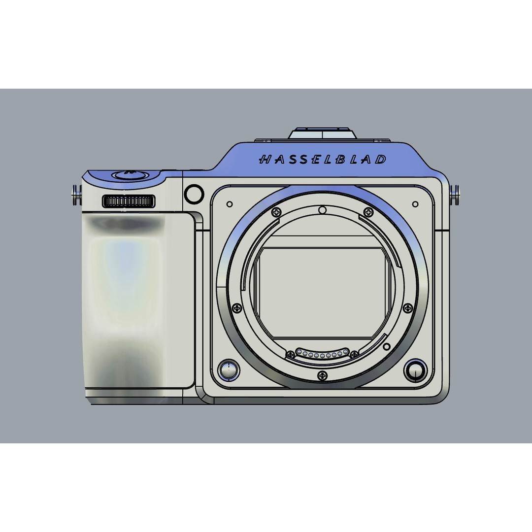 Hasselblad X2D 100C 3D Model – Realistic Camera Asset, FBX, OBJ - View 15