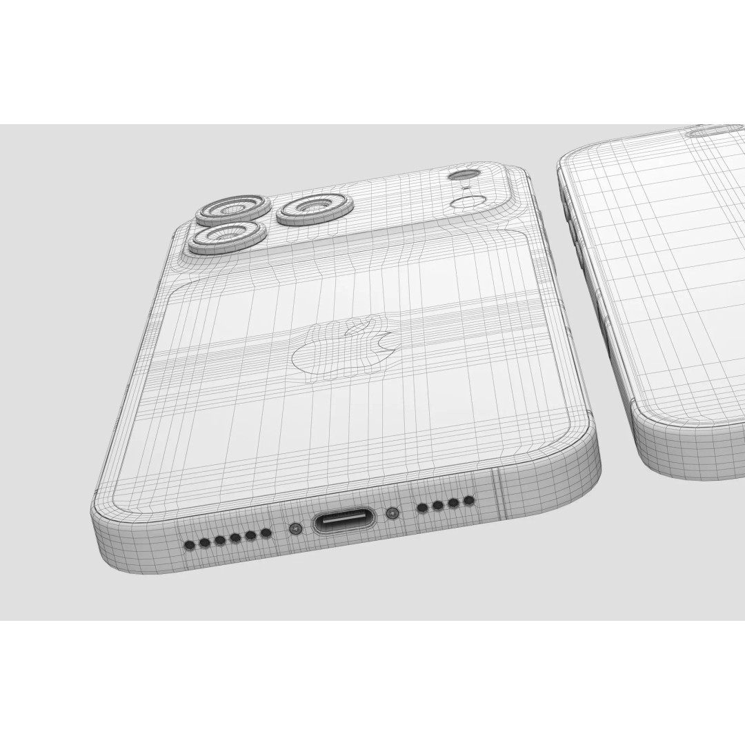 Apple iPhone 17 Pro Max v2 3D Model – Realistic PBR Game Asset, Blender, FBX - View 14
