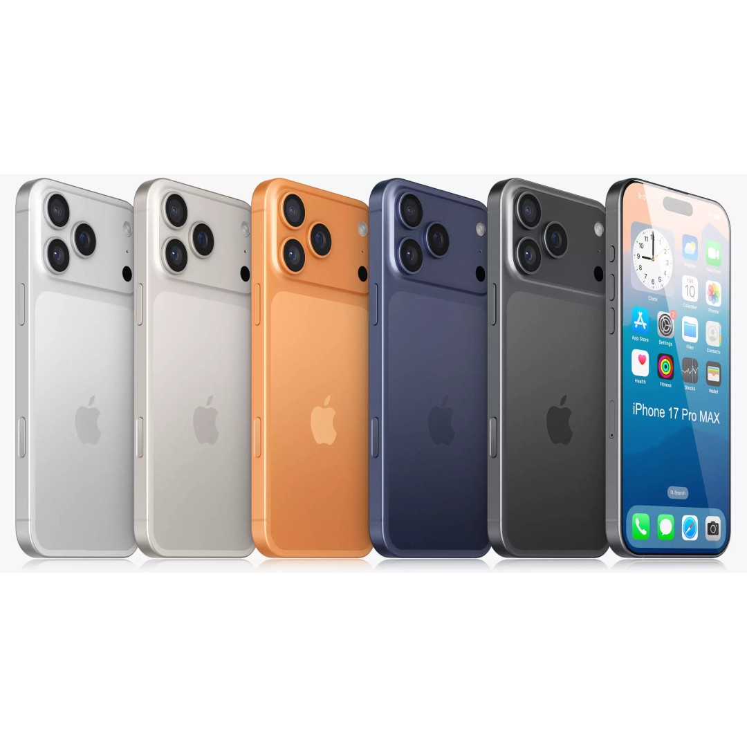 Apple iPhone 17 Pro Max v2 3D Model – Realistic PBR Game Asset, Blender, FBX - View 4