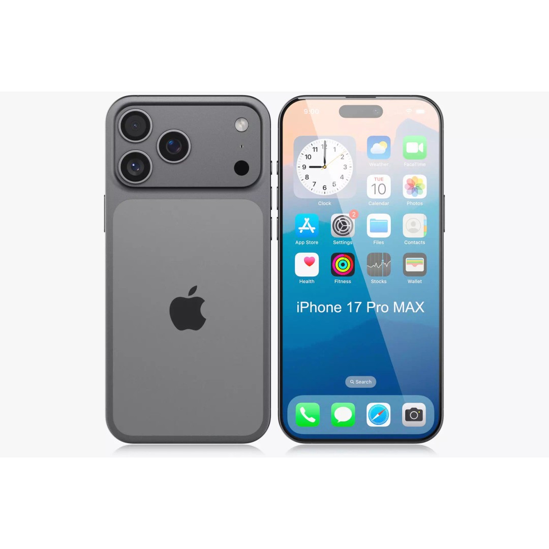 Apple iPhone 17 Pro Max v2 3D Model – Realistic PBR Game Asset, Blender, FBX - View 5