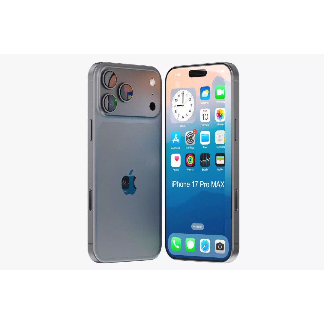 Apple iPhone 17 Pro Max v2 3D Model – Realistic PBR Game Asset, Blender, FBX - View 6
