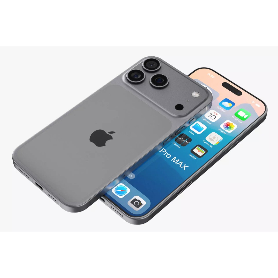 Apple iPhone 17 Pro Max v2 3D Model – Realistic PBR Game Asset, Blender, FBX - View 7