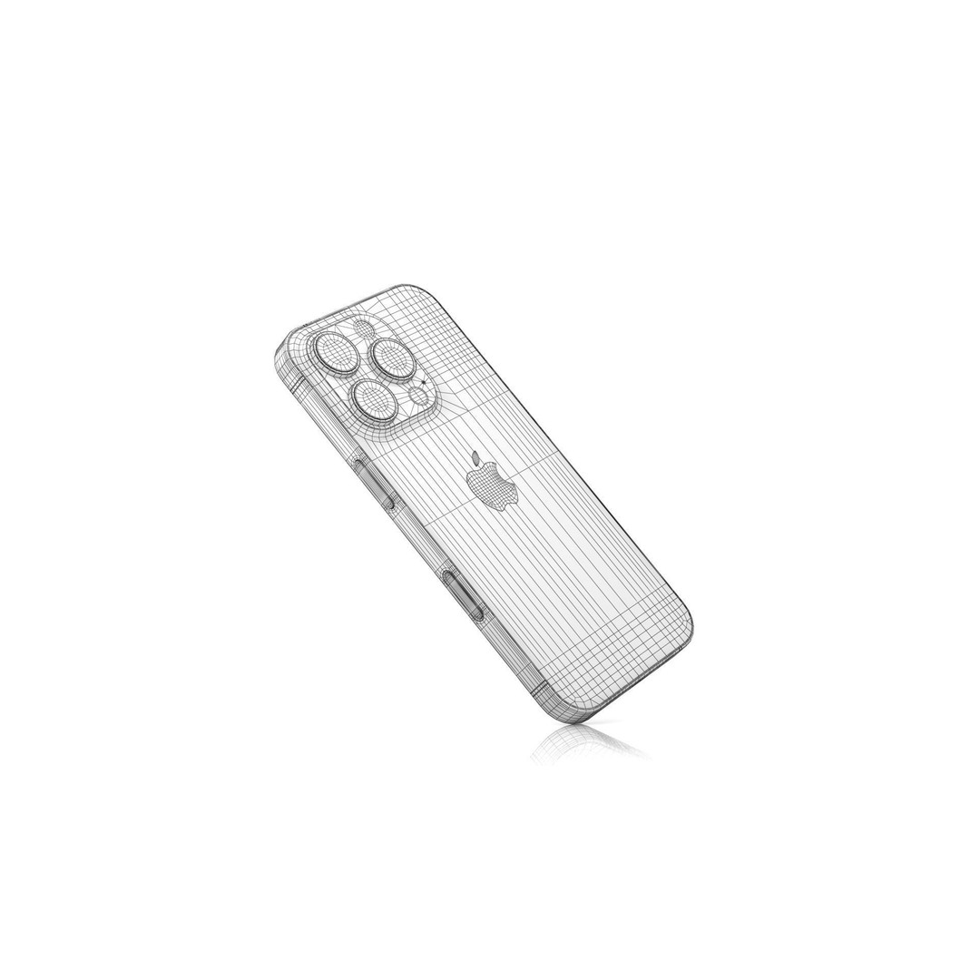 Apple iPhone 16 Pro 3D Model – Low Poly Desert Titanium, FBX, OBJ - View 21