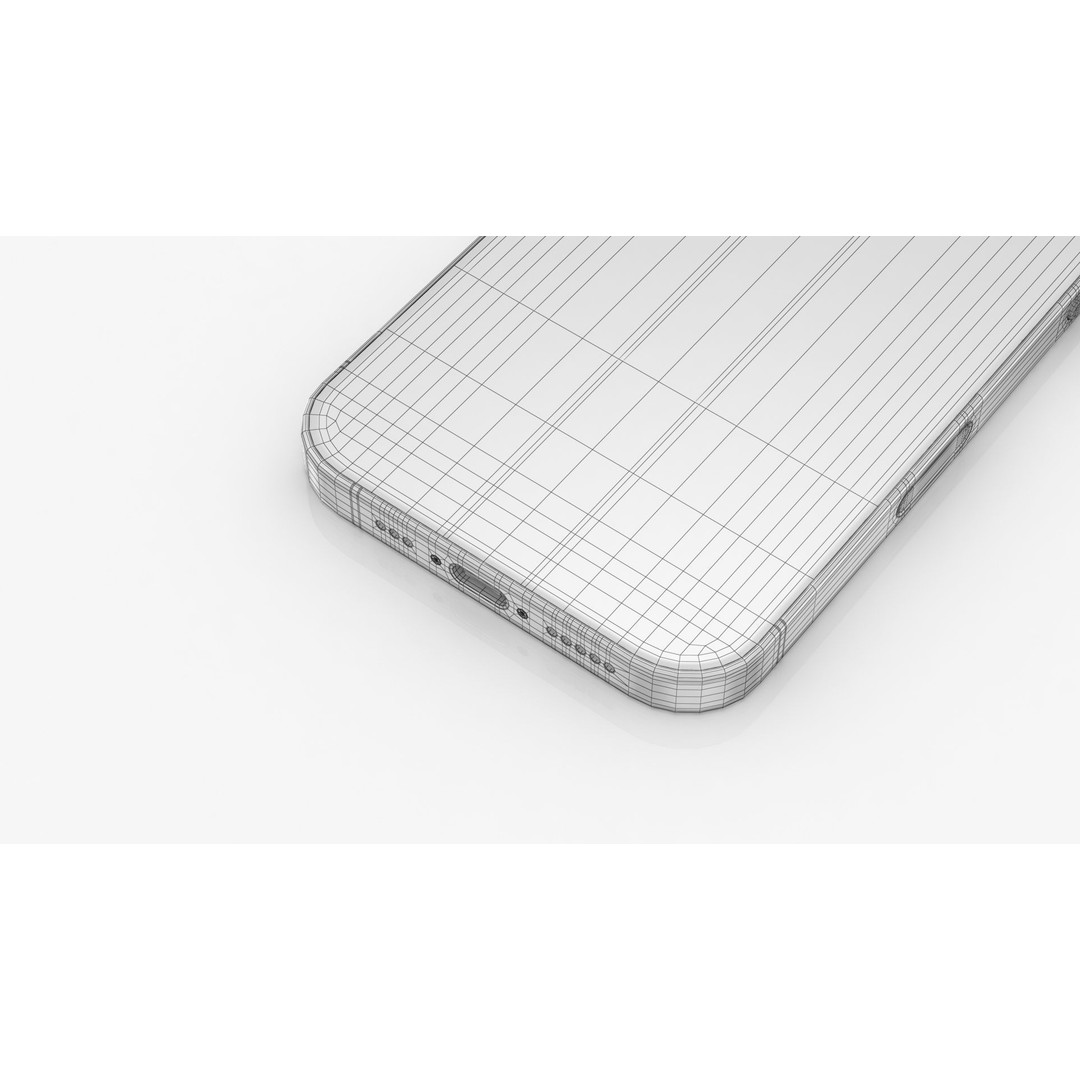 Apple iPhone 16 Pro 3D Model – Low Poly Desert Titanium, FBX, OBJ - View 24