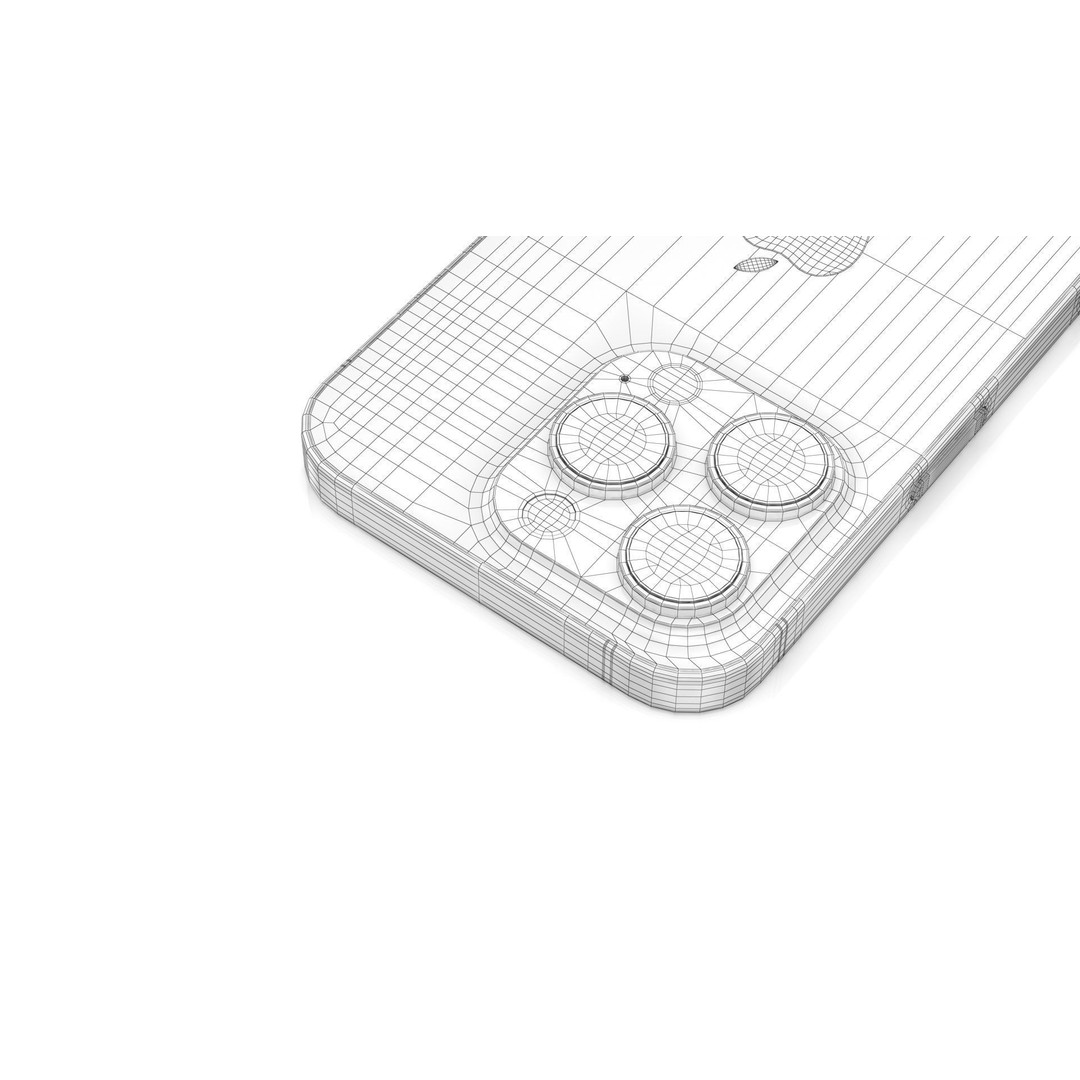 Apple iPhone 16 Pro 3D Model – Low Poly Desert Titanium, FBX, OBJ - View 26