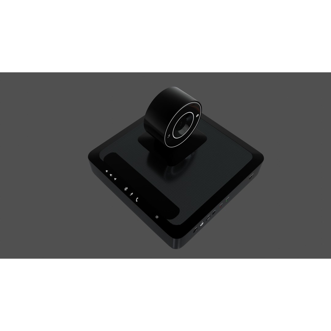 Audio Conference System 3D Model – Low Poly PBR Game Asset, FBX - View 3