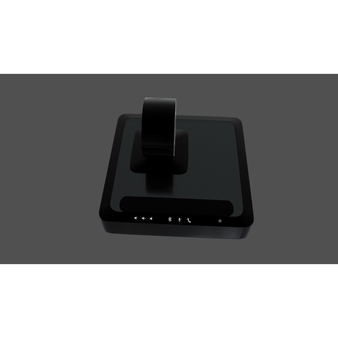 Audio Conference System 3D Model – Low Poly PBR Game Asset, FBX - View 5