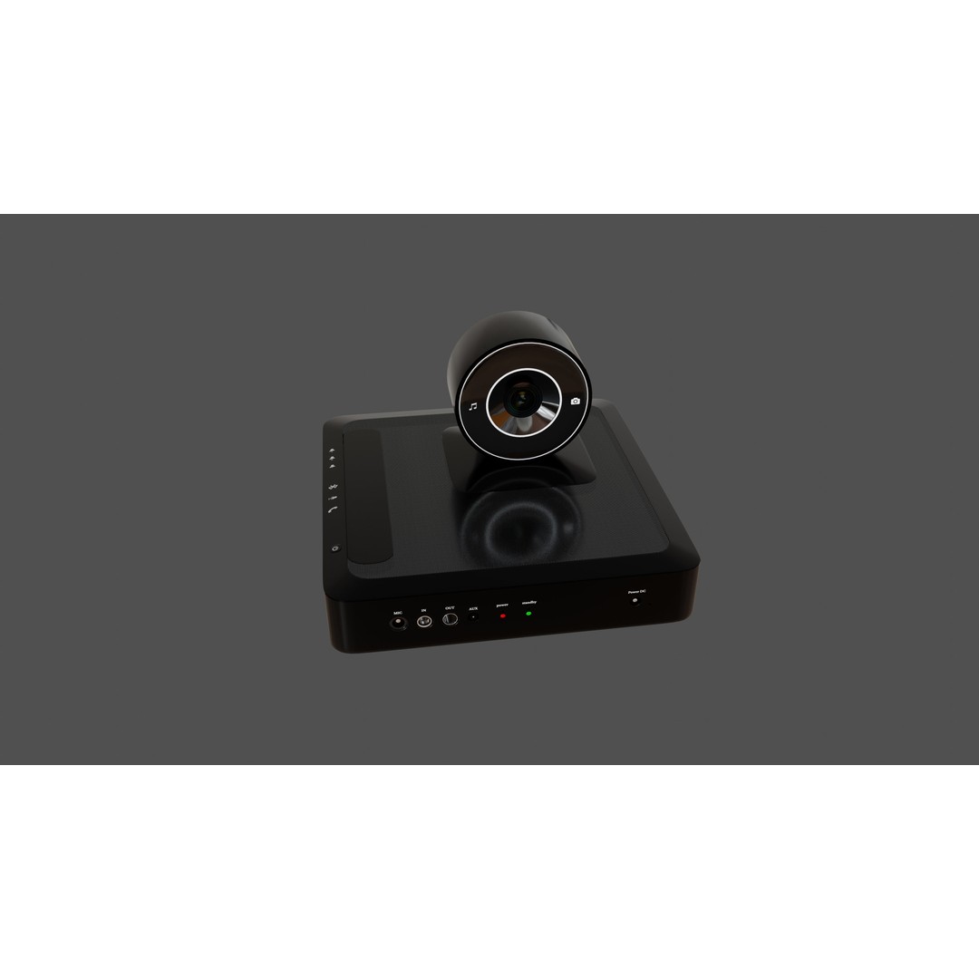 Audio Conference System 3D Model – Low Poly PBR Game Asset, FBX - View 7