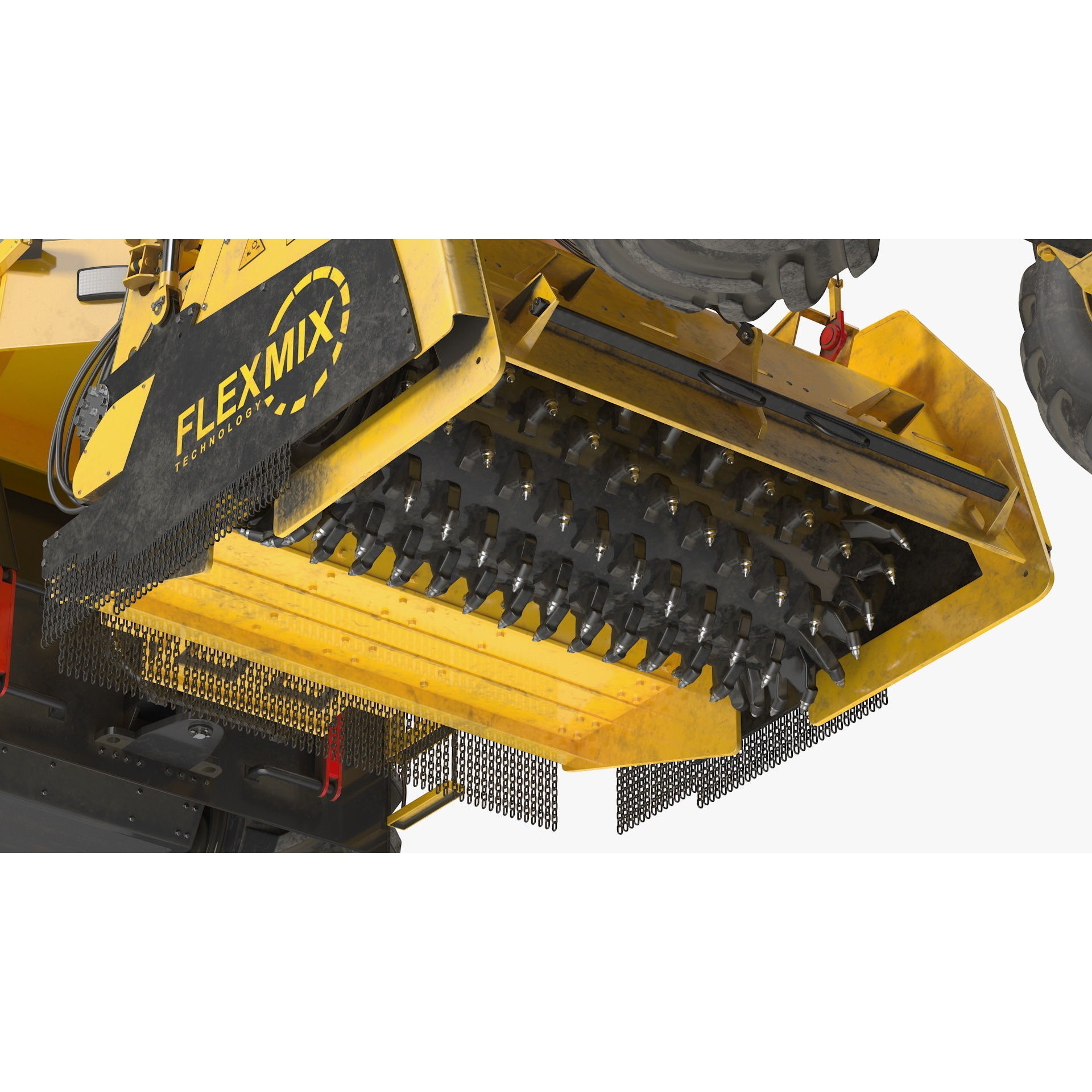 Bomag RS500 Recycler Stabilizer - Rigged 3D Model - View 16