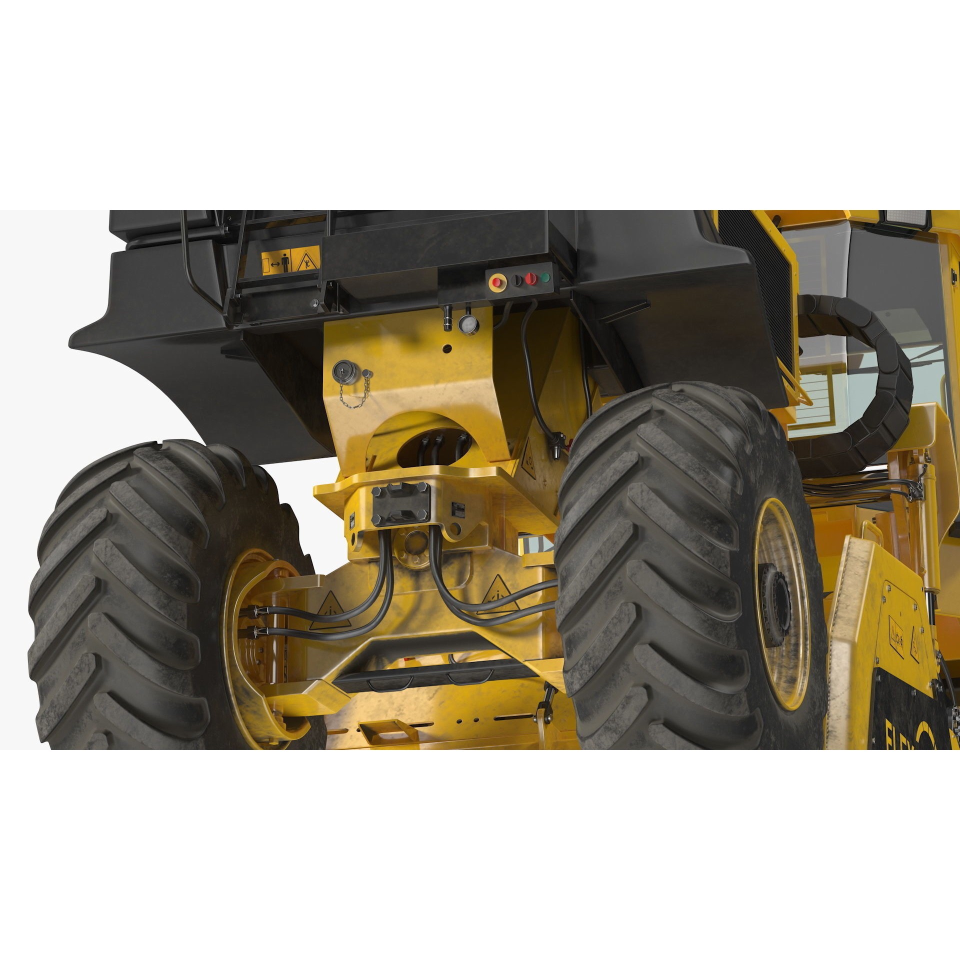 Bomag RS500 Recycler Stabilizer - Rigged 3D Model - View 18