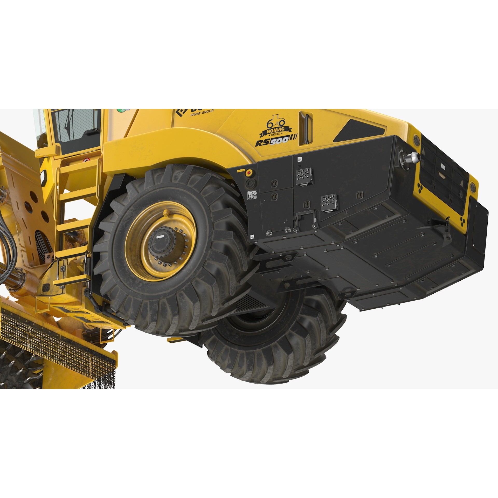 Bomag RS500 Recycler Stabilizer - Rigged 3D Model - View 19