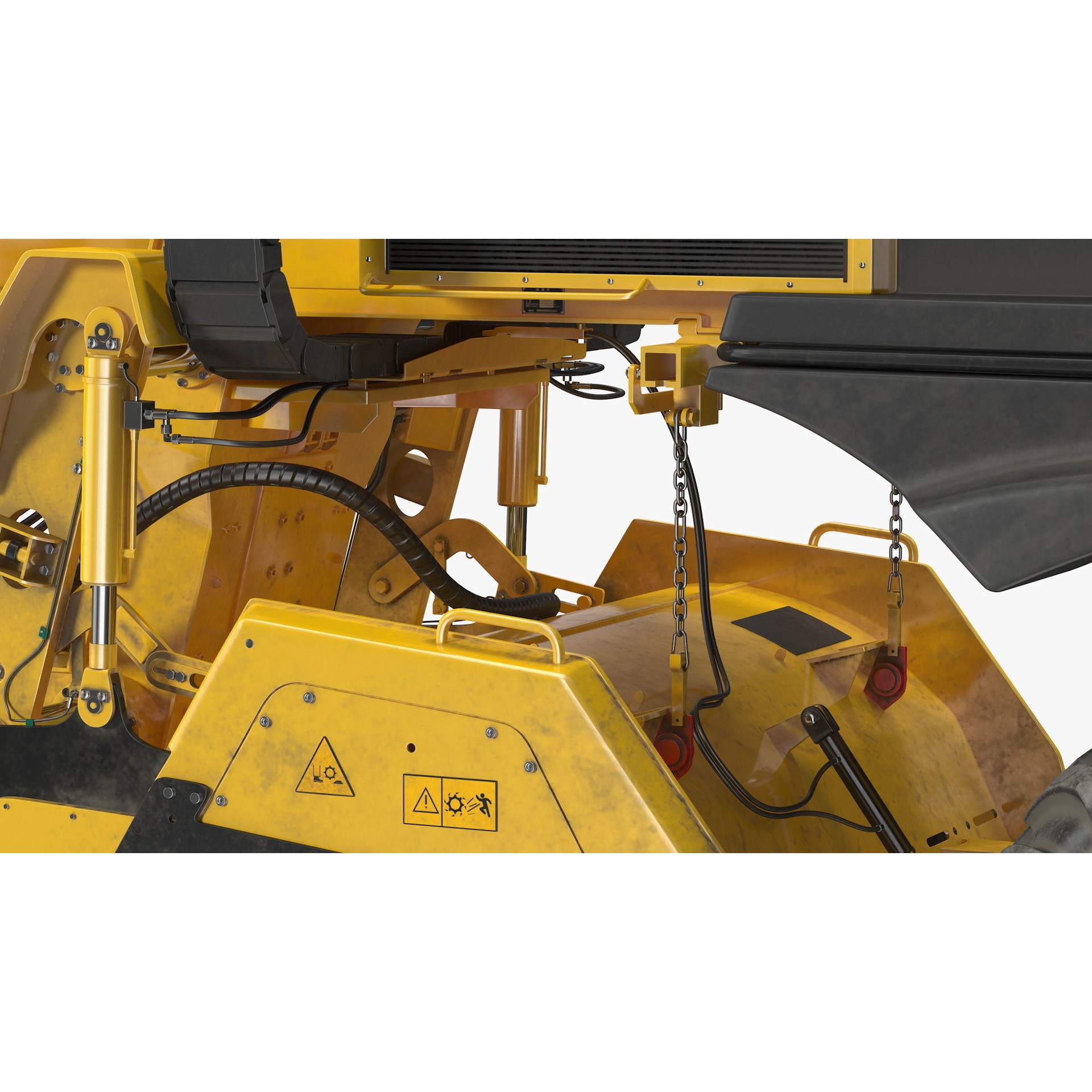 Bomag RS500 Recycler Stabilizer - Rigged 3D Model - View 23