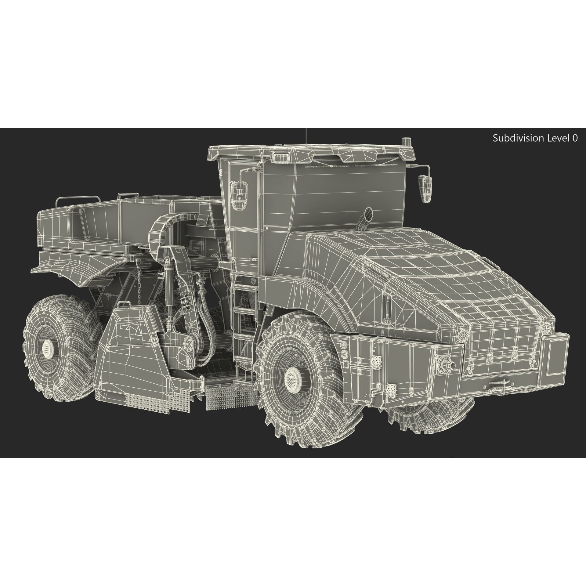 Bomag RS500 Recycler Stabilizer - Rigged 3D Model - View 28