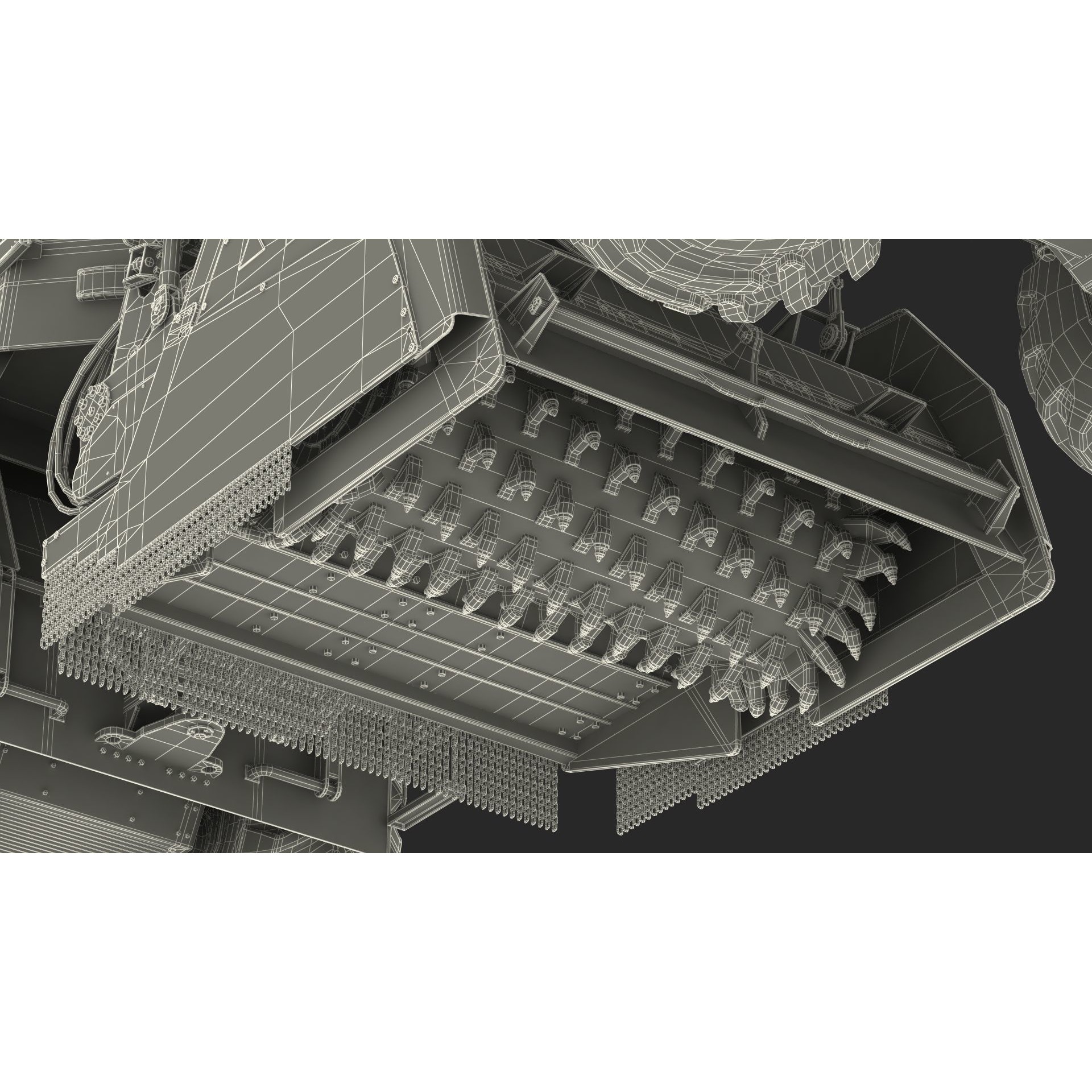 Bomag RS500 Recycler Stabilizer - Rigged 3D Model - View 35