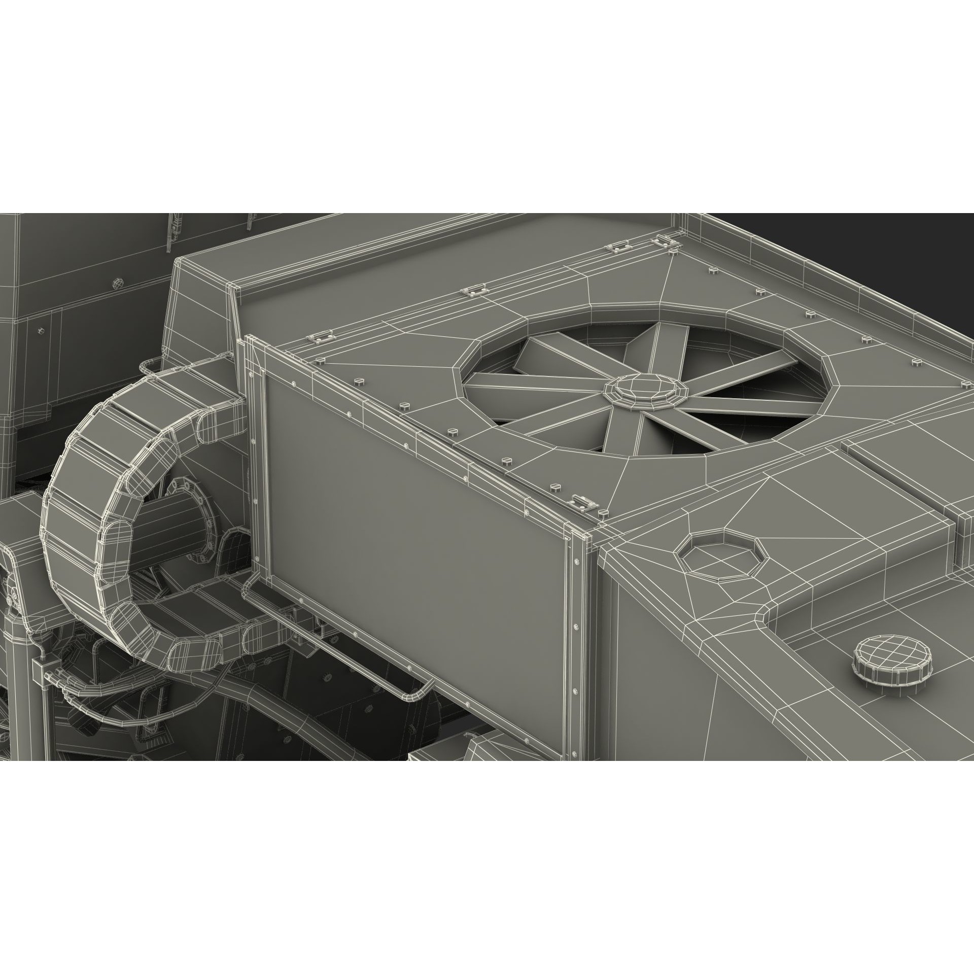 Bomag RS500 Recycler Stabilizer - Rigged 3D Model - View 38