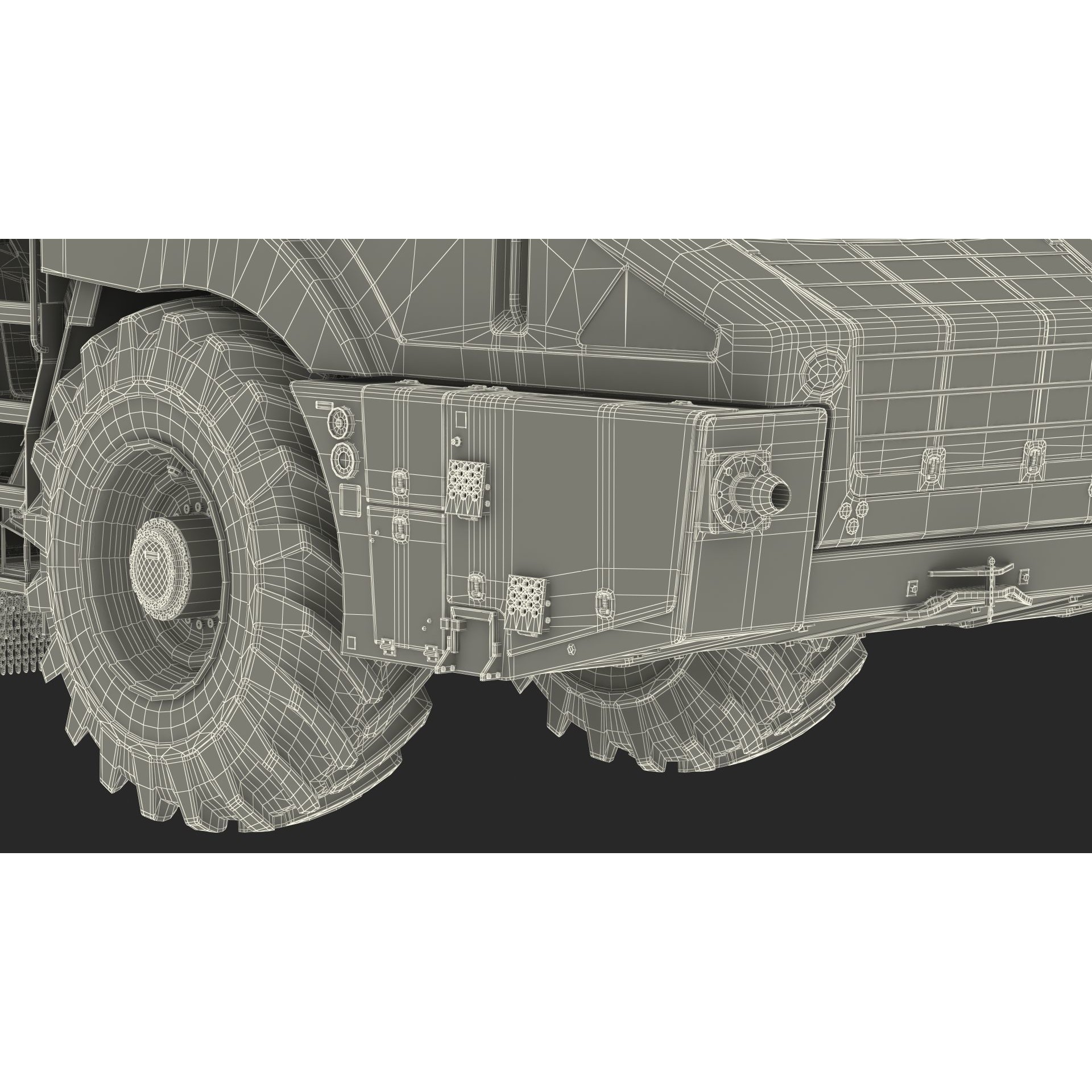 Bomag RS500 Recycler Stabilizer - Rigged 3D Model - View 39