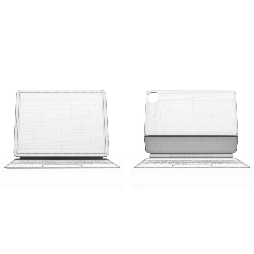 iPad Pro 2021 3D Model – High-Poly Tablet with Textures & UVs