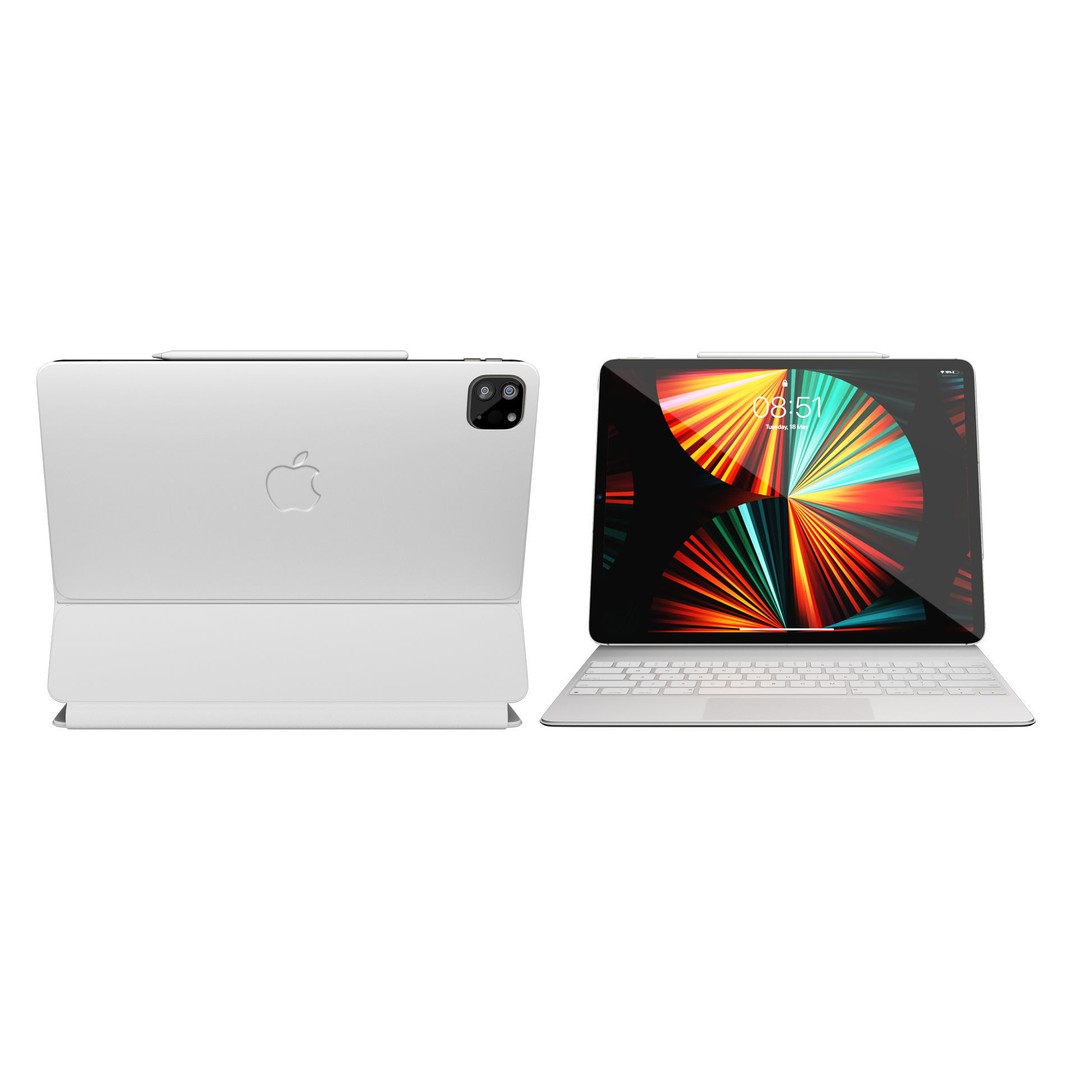 iPad Pro 2021 3D Model – High-Poly Tablet with Textures & UVs - View 12