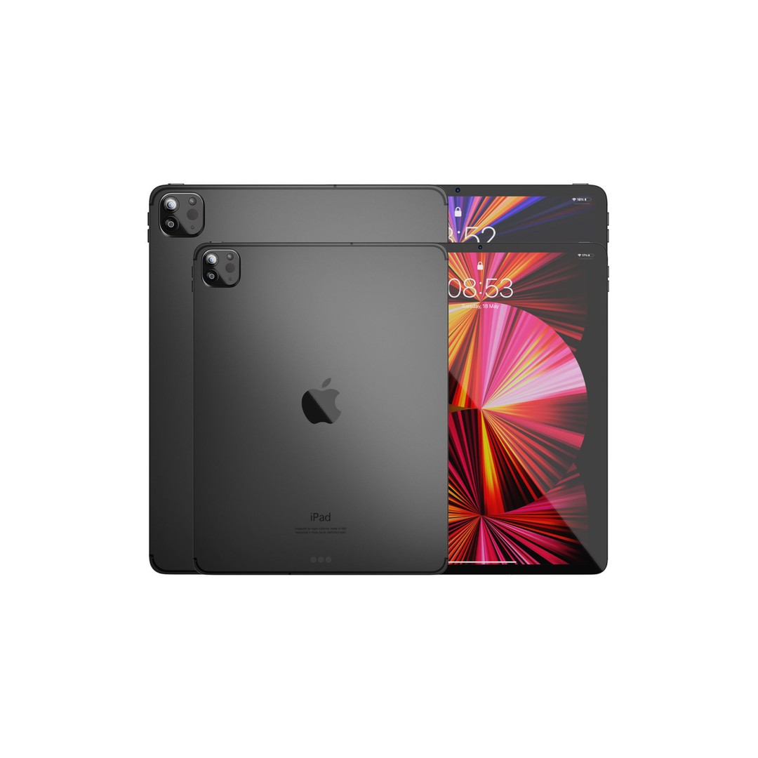 iPad Pro 2021 3D Model – High-Poly Tablet with Textures & UVs - View 18