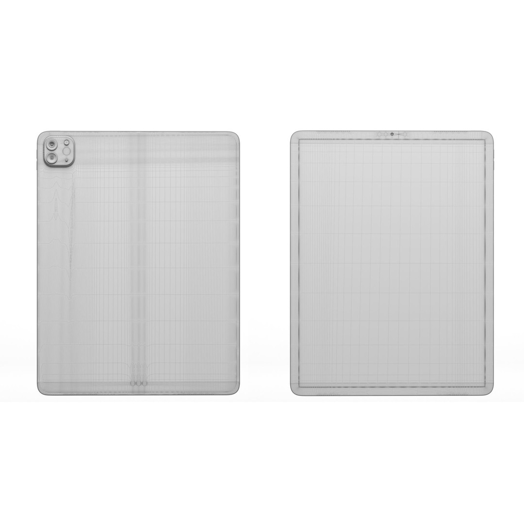 iPad Pro 2021 3D Model – High-Poly Tablet with Textures & UVs - View 24