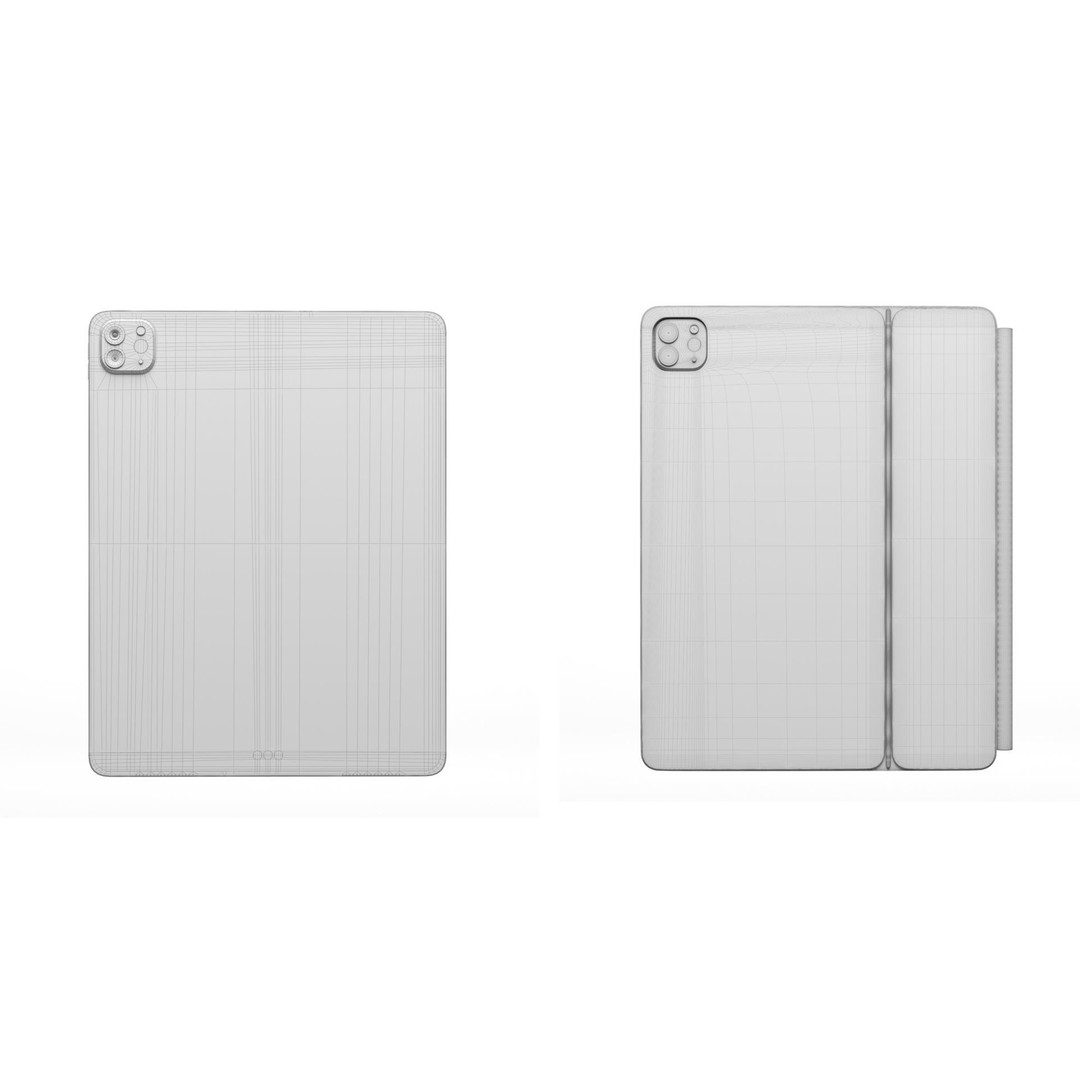 iPad Pro 2021 3D Model – High-Poly Tablet with Textures & UVs - View 25