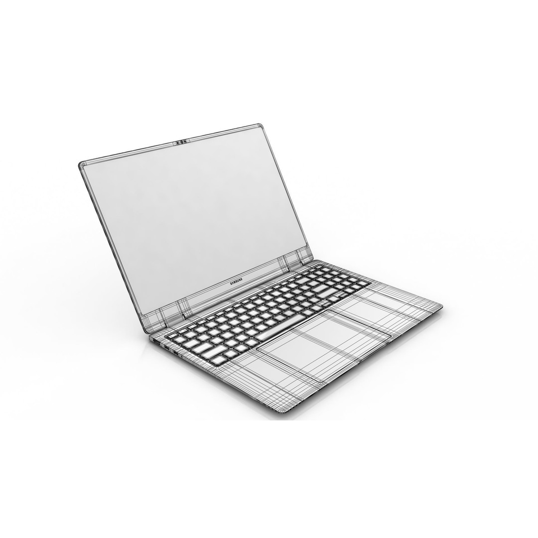Samsung Galaxy Book5 Pro 360 3D Model – Low Poly Game Asset, FBX, Blender - View 13