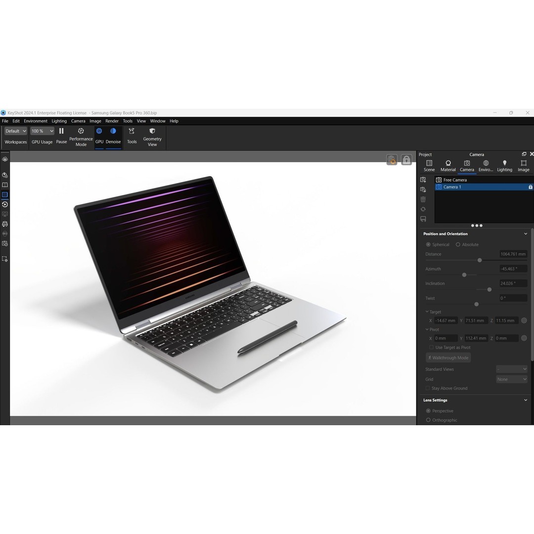 Samsung Galaxy Book5 Pro 360 3D Model – Low Poly Game Asset, FBX, Blender - View 31