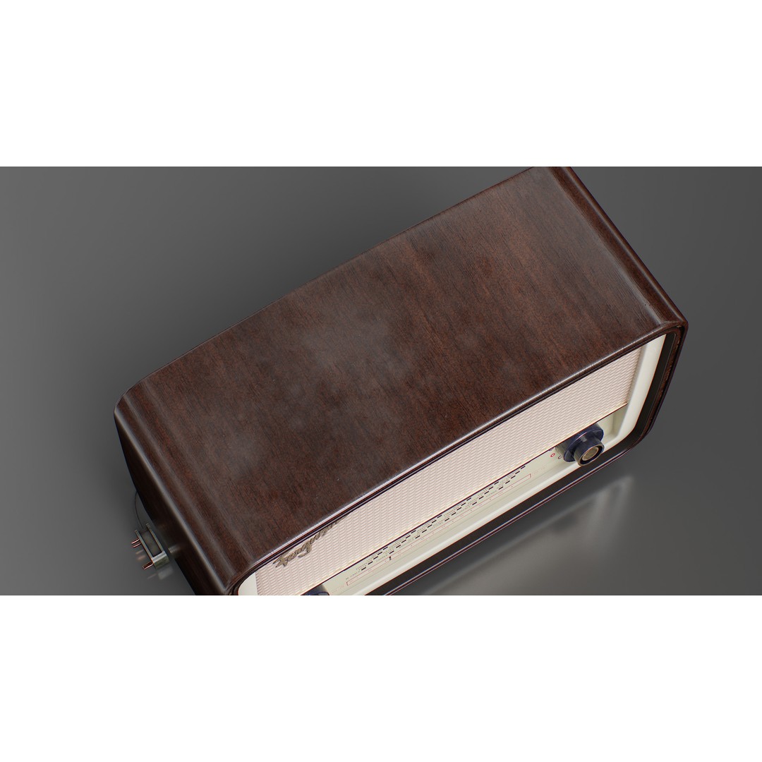 Vintage Ferguson Radio 3D Model – Low Poly Game Ready Asset, FBX - View 16