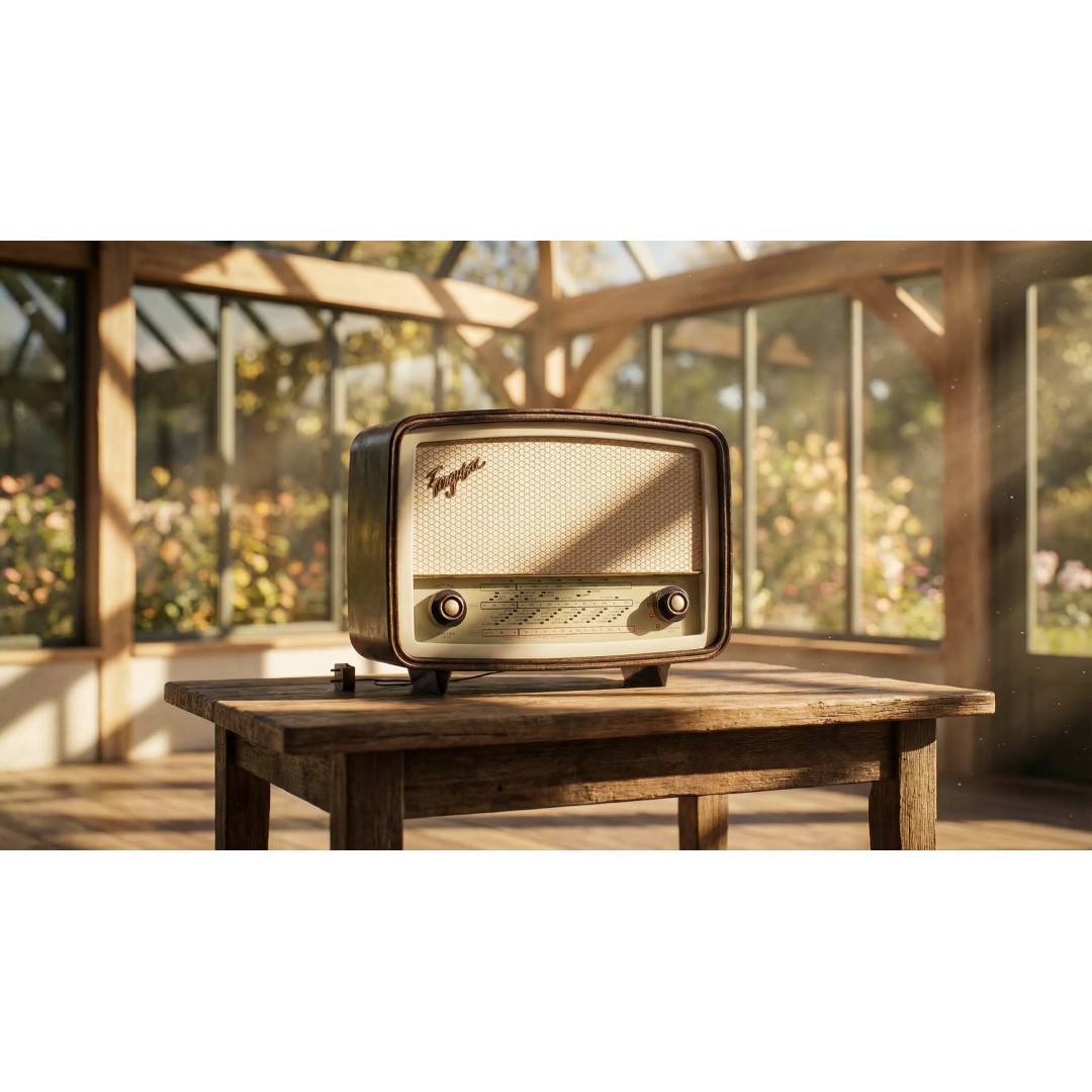 Vintage Ferguson Radio 3D Model – Low Poly Game Ready Asset, FBX - View 2