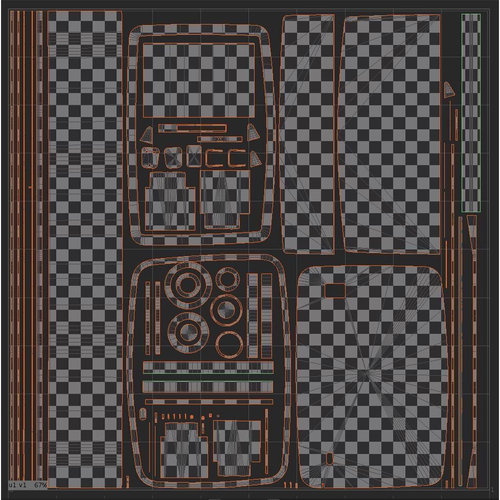 Vintage Ferguson Radio 3D Model – Low Poly Game Ready Asset, FBX - View 21