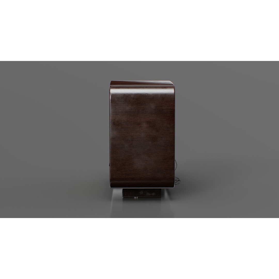 Vintage Ferguson Radio 3D Model – Low Poly Game Ready Asset, FBX - View 9