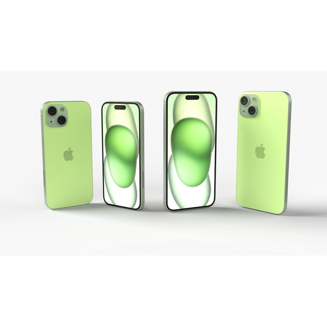 Apple iPhone 15 3D Model – Game Ready PBR Asset, FBX & OBJ - View 6