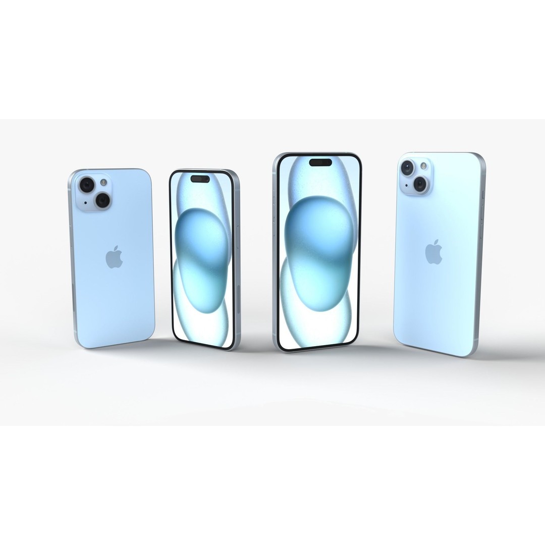 Apple iPhone 15 3D Model – Game Ready PBR Asset, FBX & OBJ - View 8
