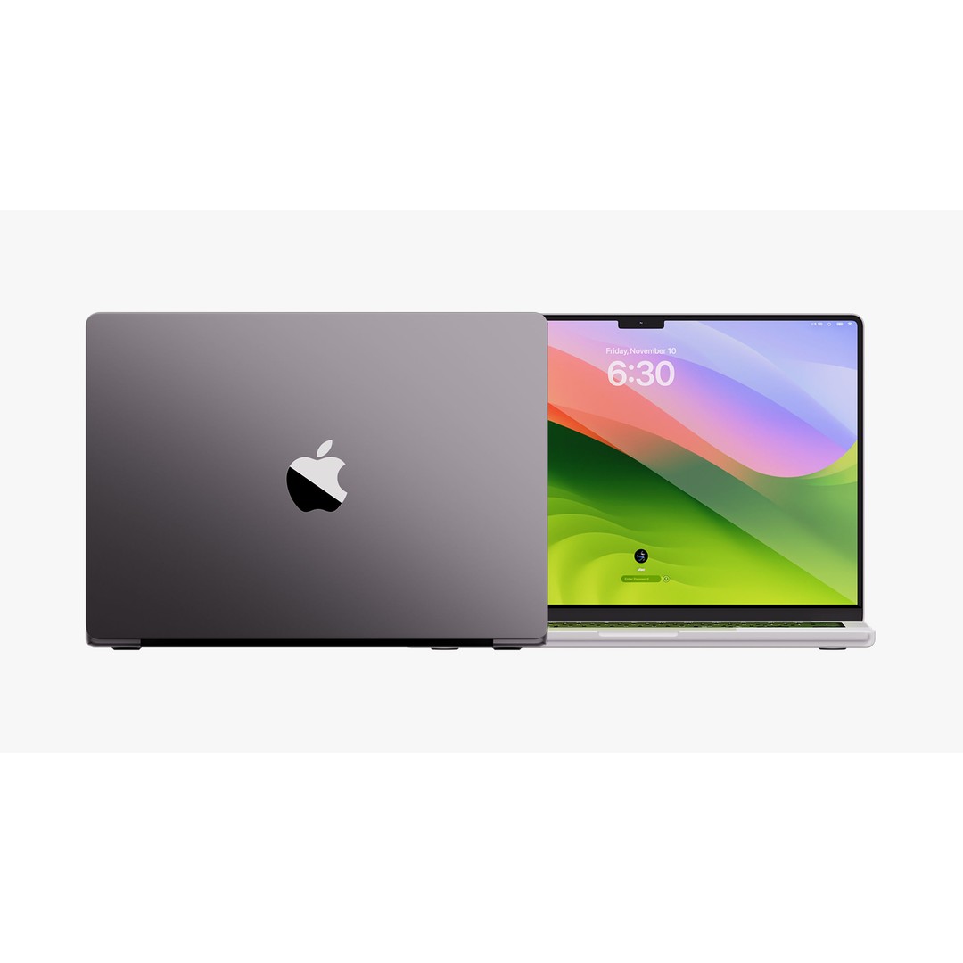 Apple MacBook Pro 14 in 3D Model – Detailed Collection with Magic Mouse - View 12