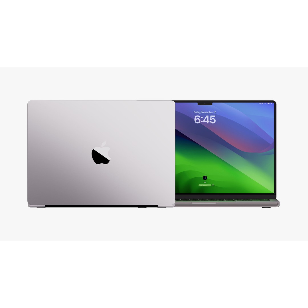Apple MacBook Pro 14 in 3D Model – Detailed Collection with Magic Mouse - View 14