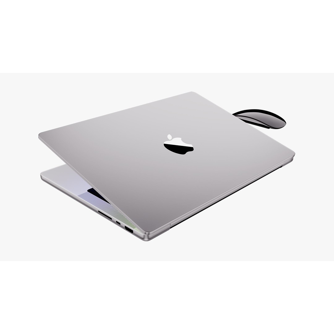 Apple MacBook Pro 14 in 3D Model – Detailed Collection with Magic Mouse - View 33